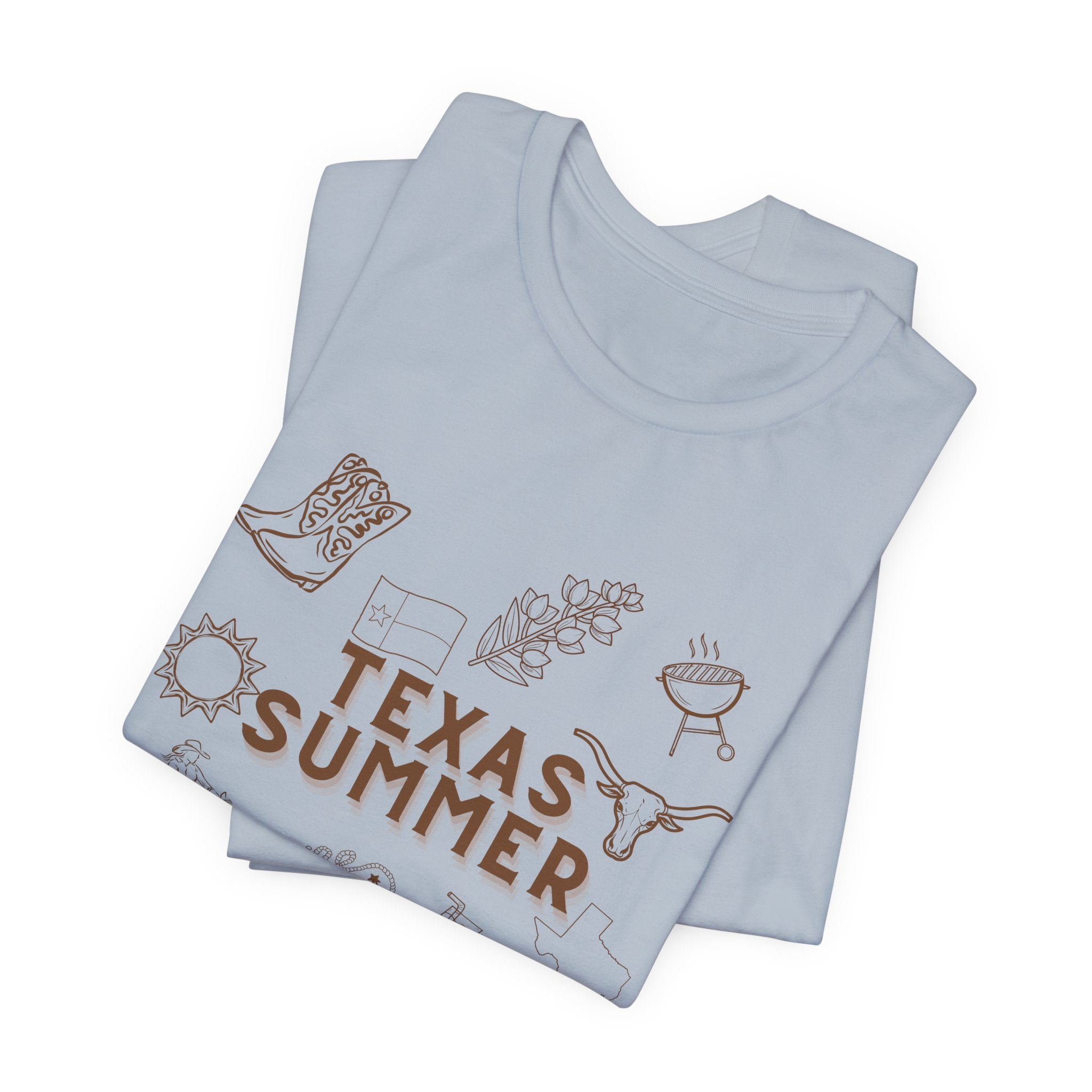 Texas Summer Tee — Retro Western Icons T‑Shirt