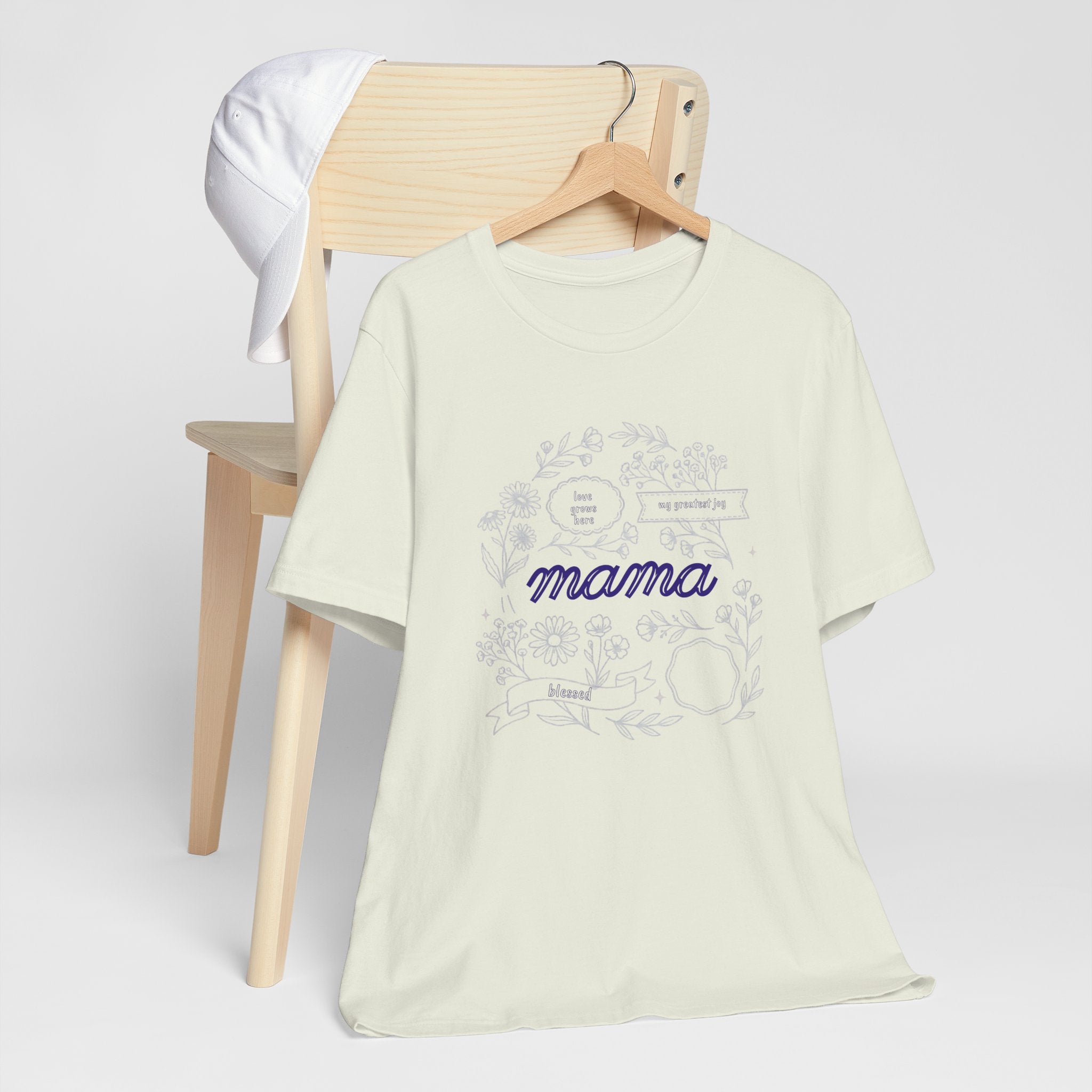 Mama Floral Script Tee — Mother's Day Casual T-Shirt