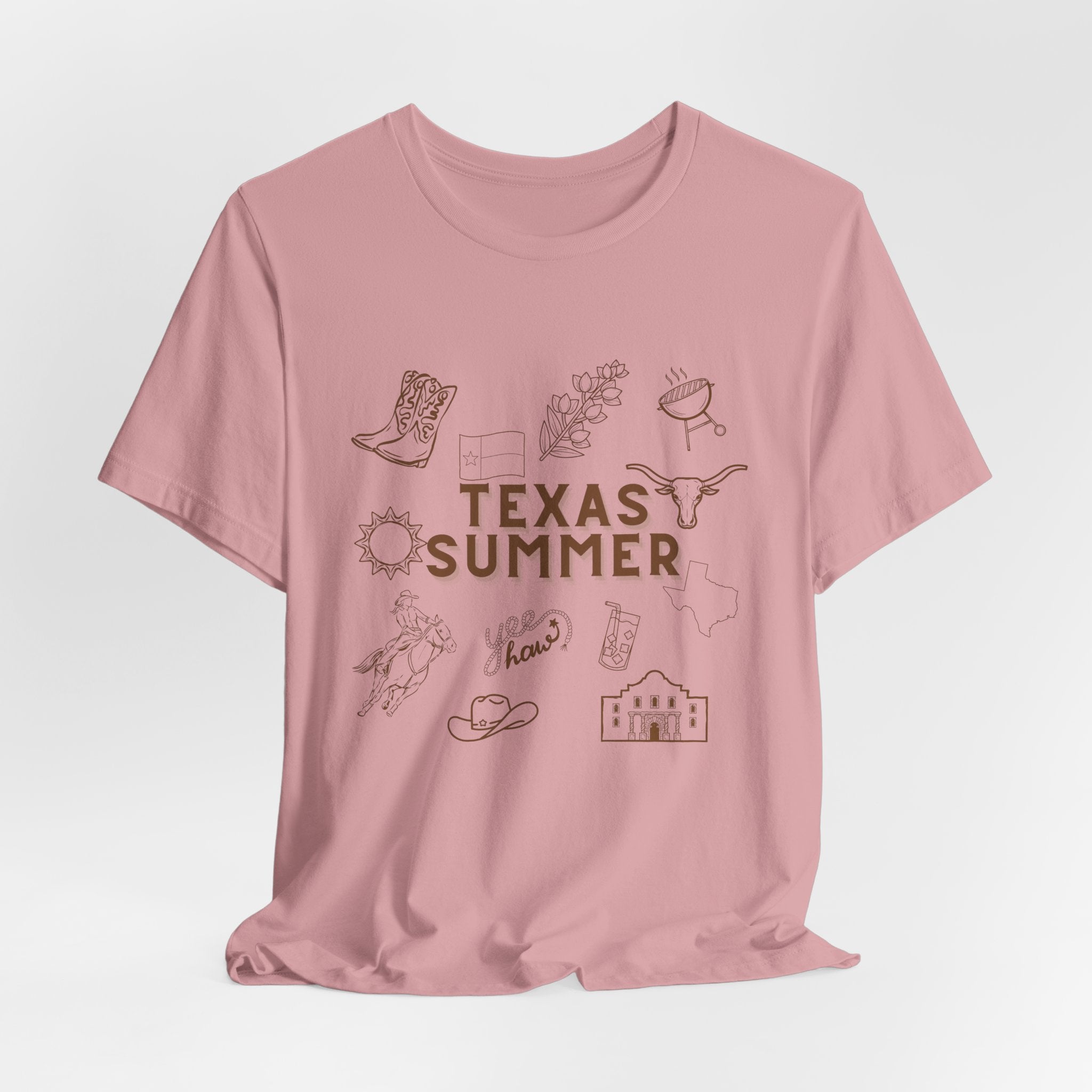Texas Summer Tee — Retro Western Icons T‑Shirt
