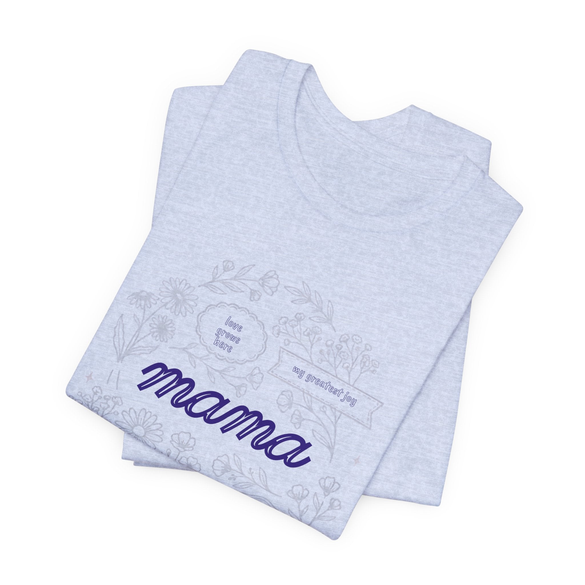 Mama Floral Script Tee — Mother's Day Casual T-Shirt