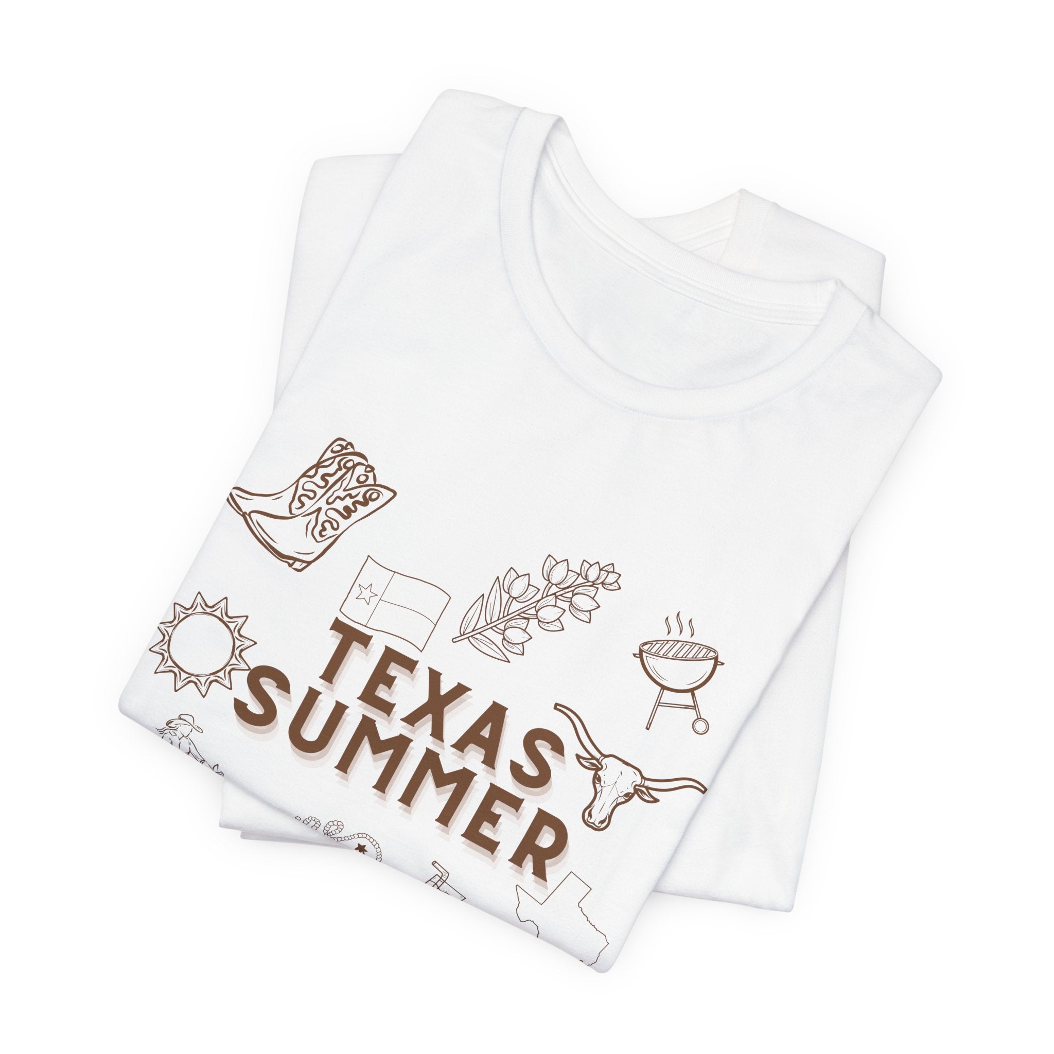 Texas Summer Tee — Retro Western Icons T‑Shirt