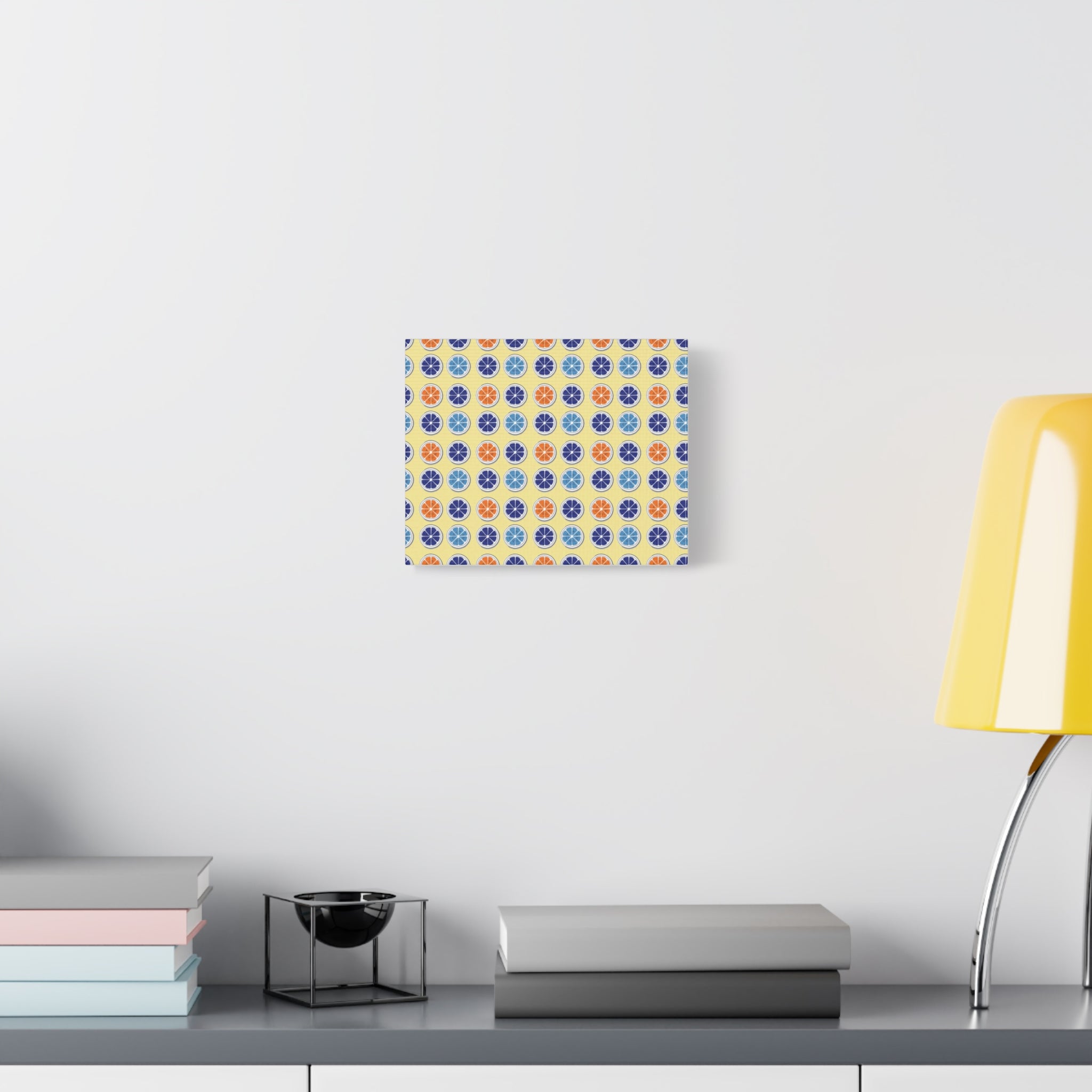 Citrus Pattern Matte Canvas Wall Art — Stretched 1.25"