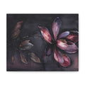 Dark Floral Magnolia Canvas Print — Moody Botanical Wall Art, Matte Stretched Canvas