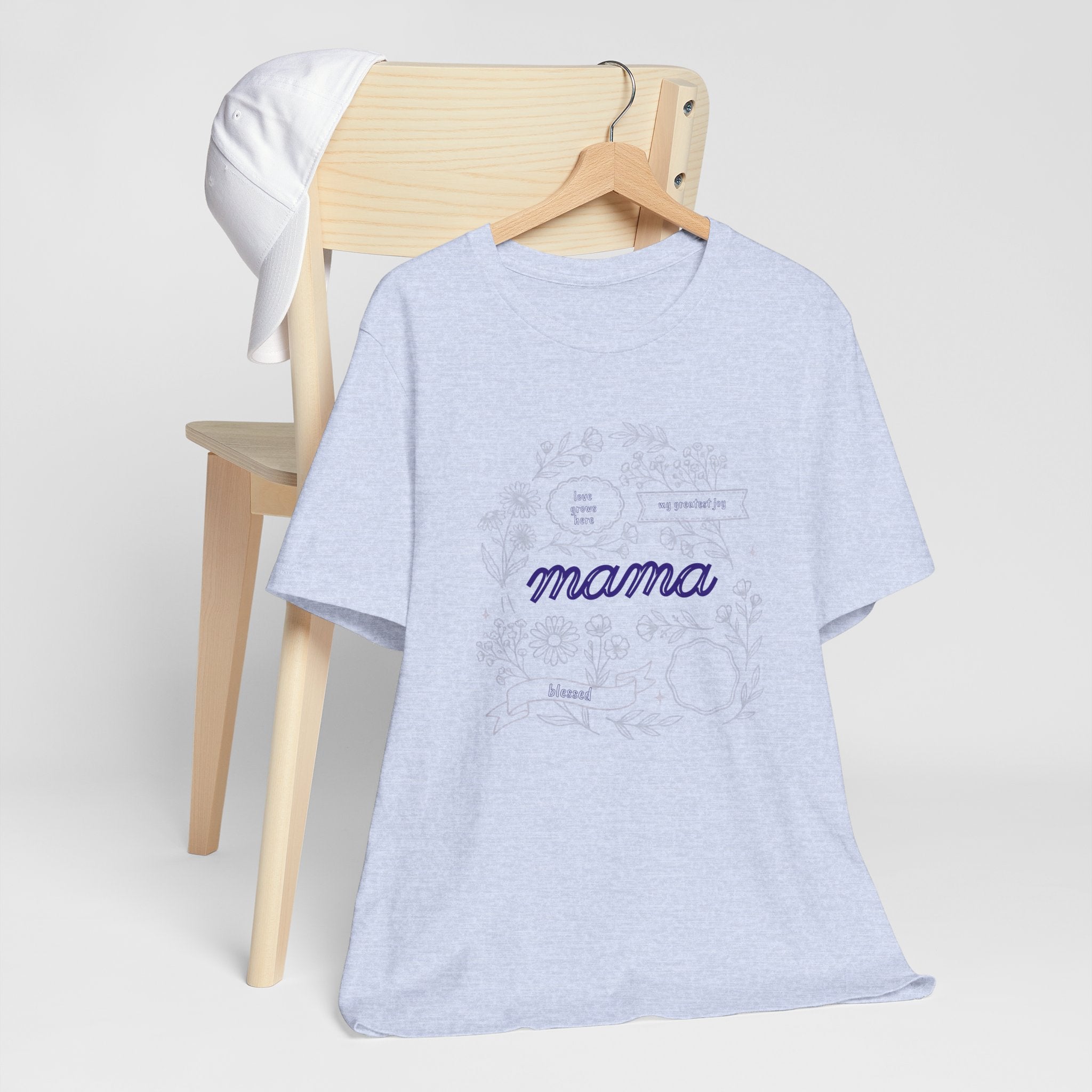Mama Floral Script Tee — Mother's Day Casual T-Shirt