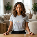 Floral Line Art Women's Tee — 'you belong among the wildflowers'