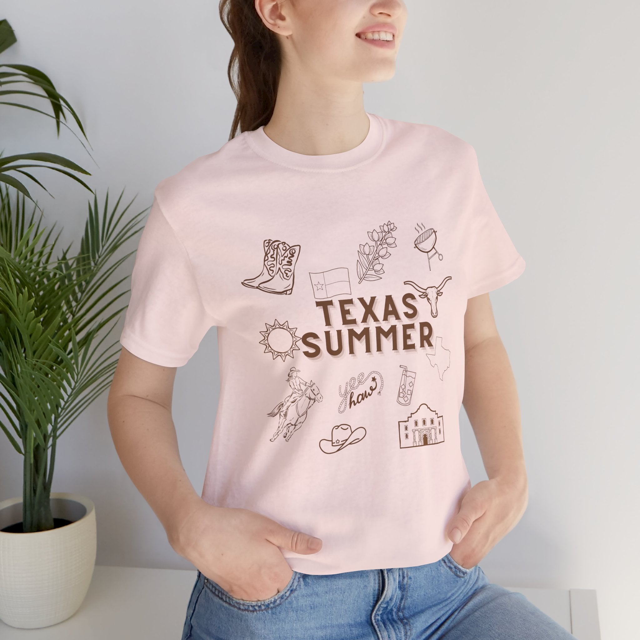 Texas Summer Tee — Retro Western Icons T‑Shirt