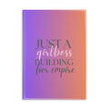 Girlboss Hardcover Notebook — "Just a Girlboss Building Her Empire" Puffy Cover Journal