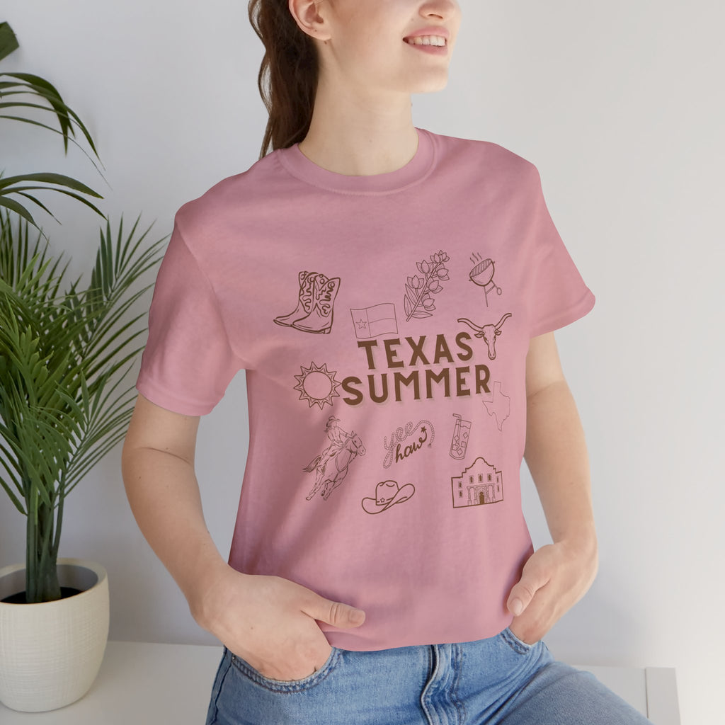 Texas Summer Tee — Retro Western Icons T‑Shirt