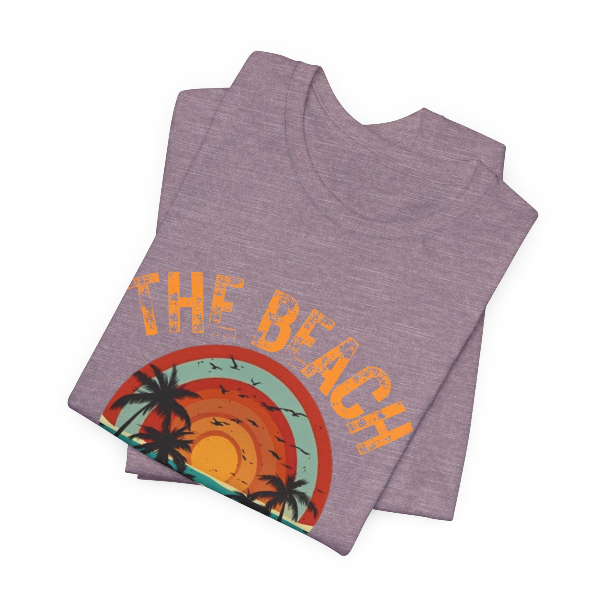 Beach Is Calling My Name T‑Shirt — Vintage Sunset Palm Tee
