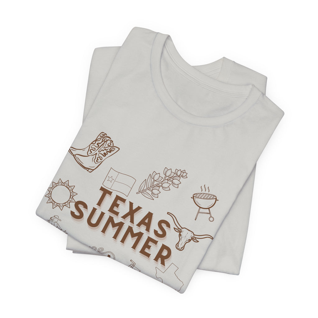 Texas Summer Tee — Retro Western Icons T‑Shirt