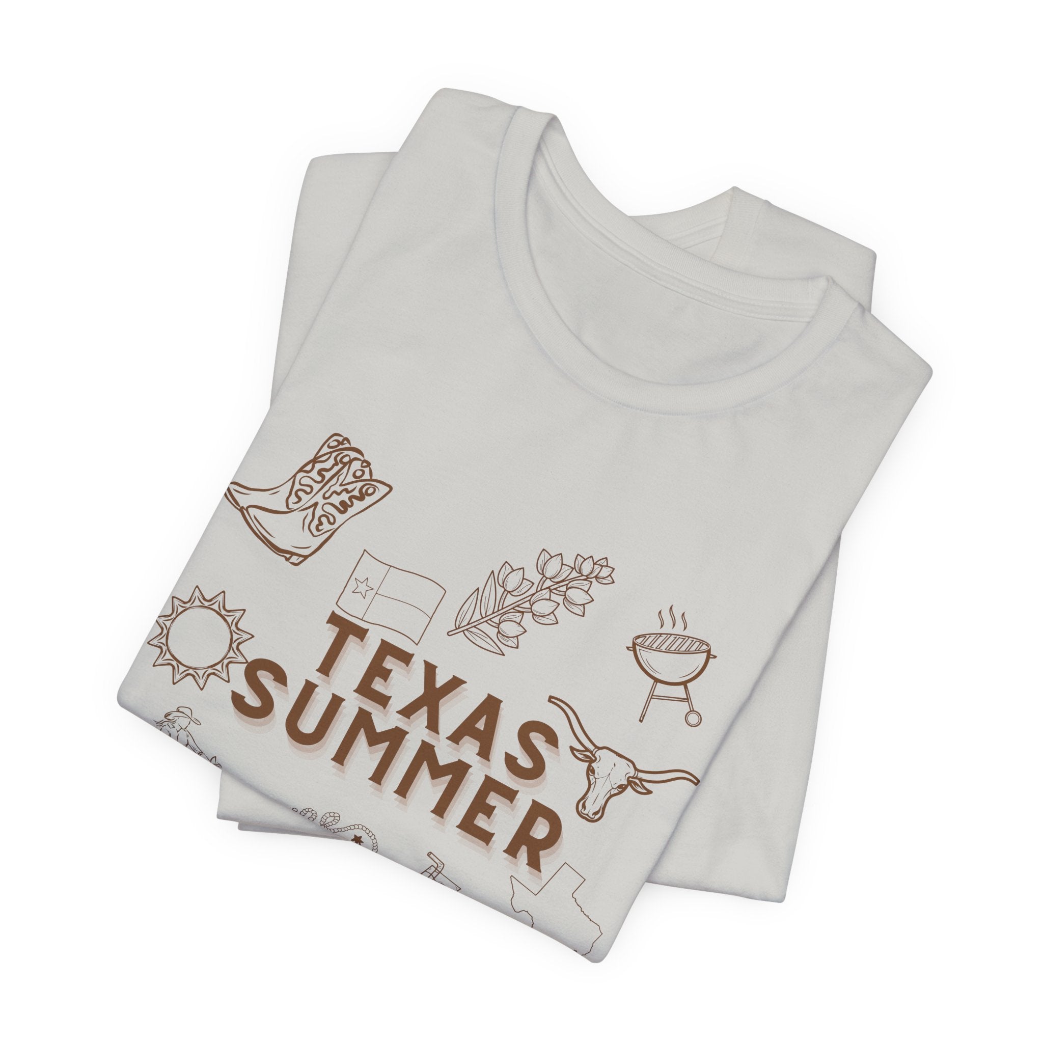 Texas Summer Tee — Retro Western Icons T‑Shirt
