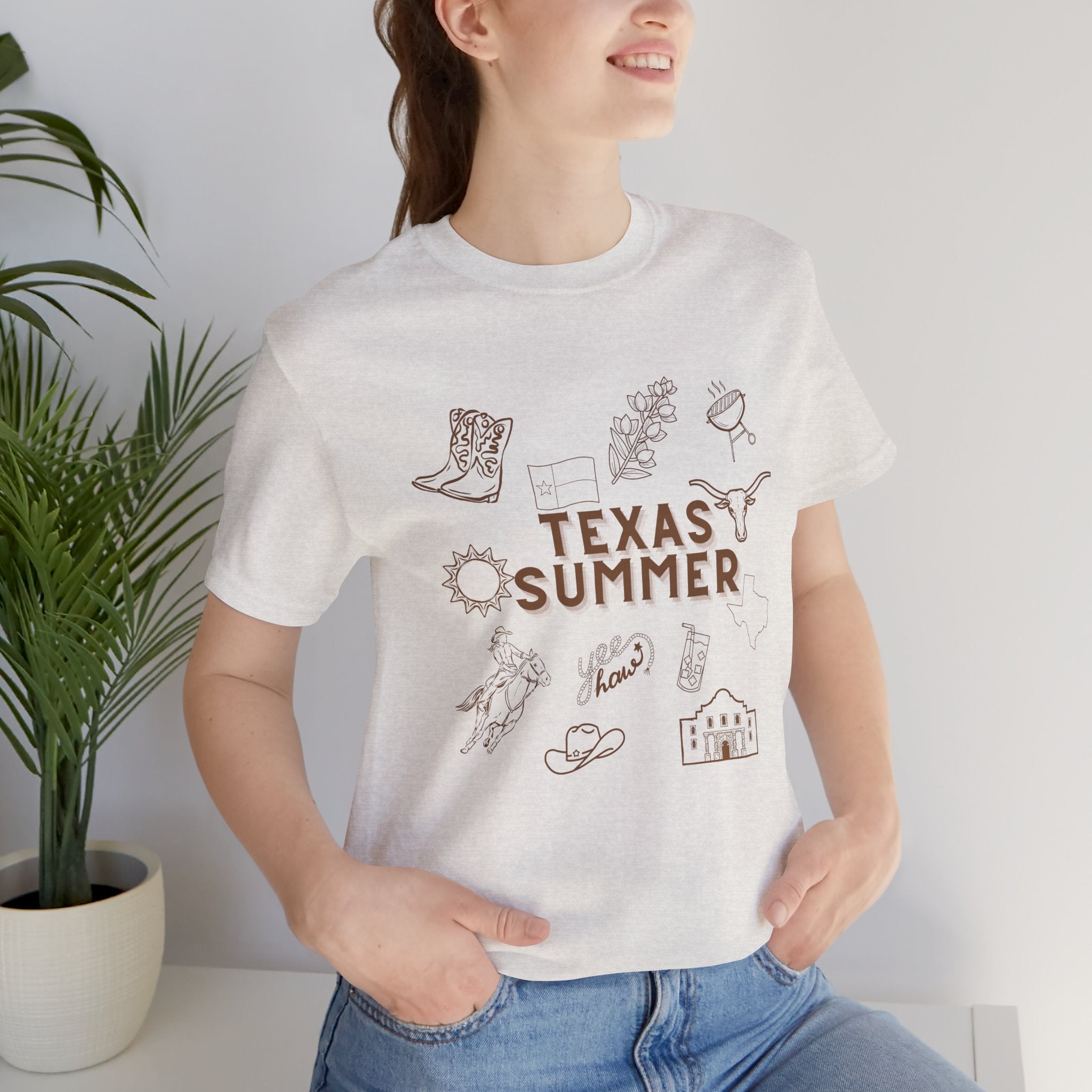 Texas Summer Tee — Retro Western Icons T‑Shirt