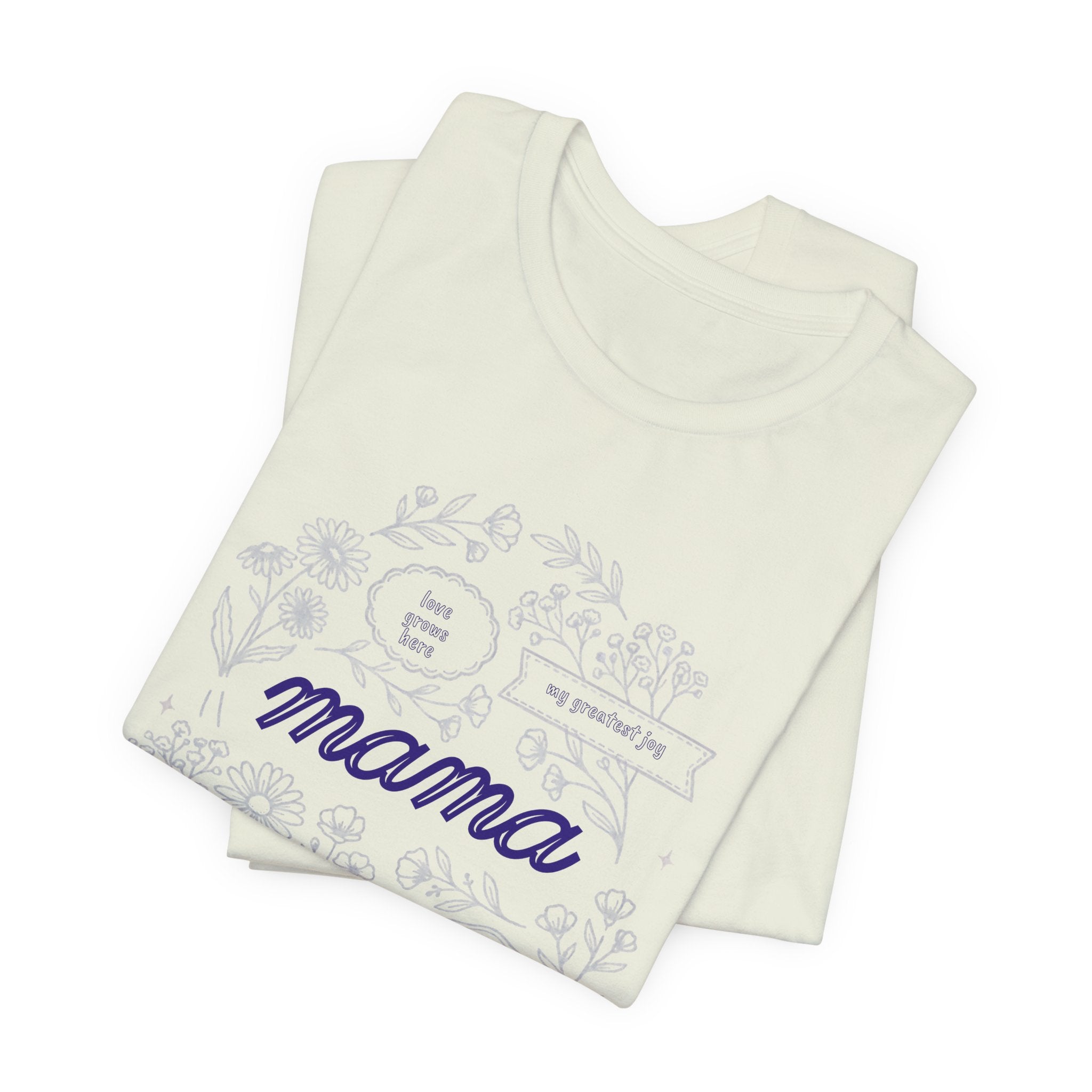 Mama Floral Script Tee — Mother's Day Casual T-Shirt