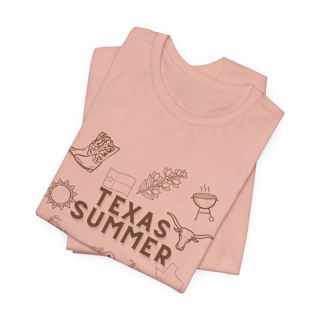Texas Summer Tee — Retro Western Icons T‑Shirt