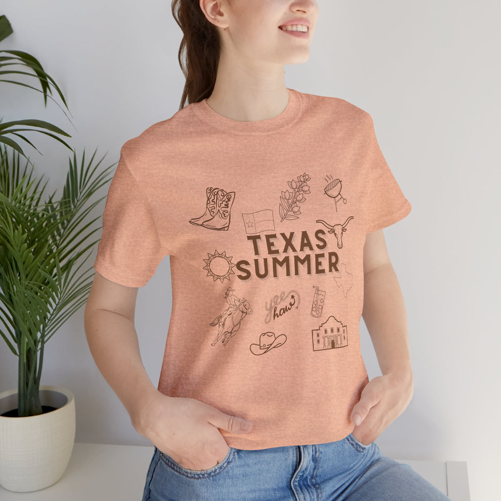 Texas Summer Tee — Retro Western Icons T‑Shirt