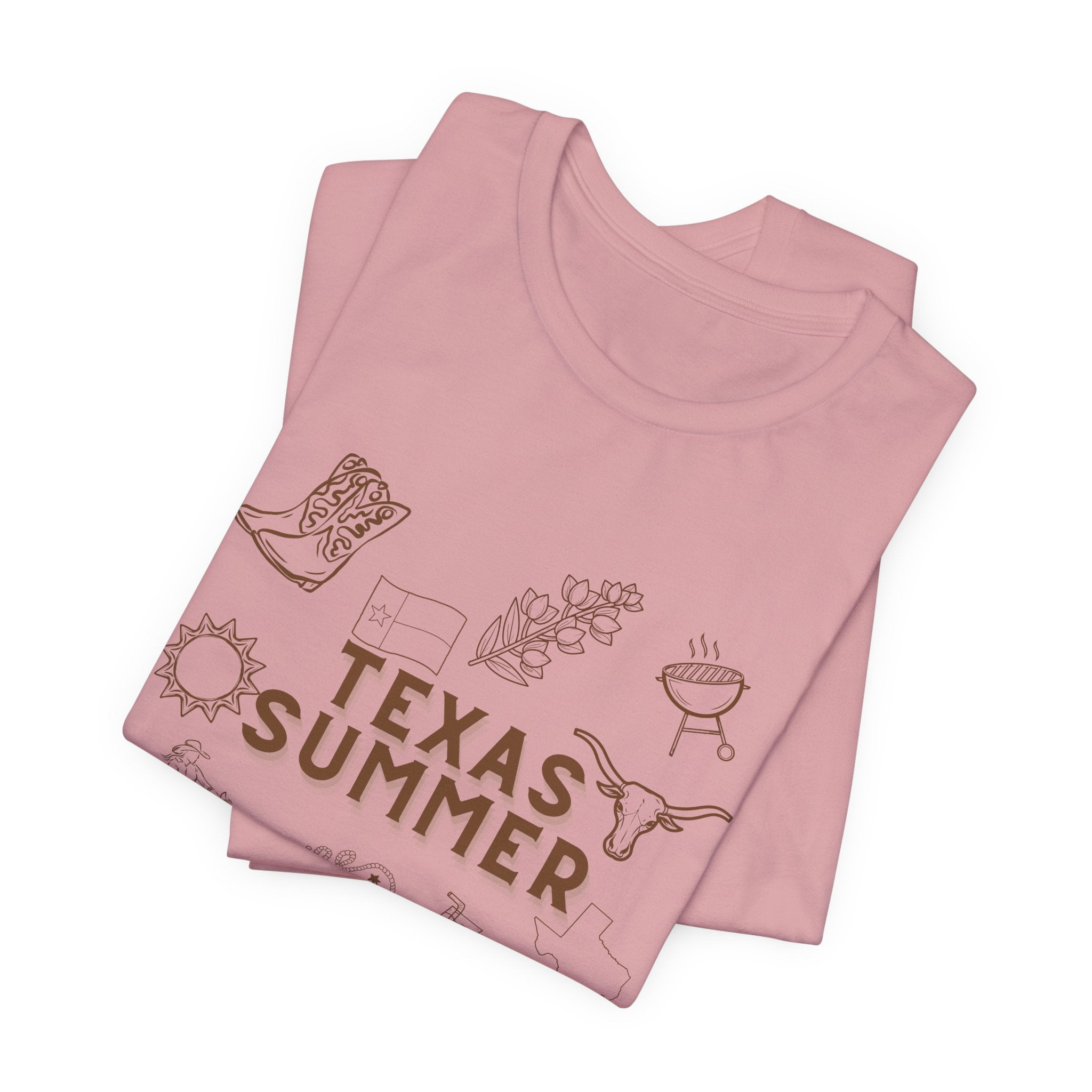 Texas Summer Tee — Retro Western Icons T‑Shirt